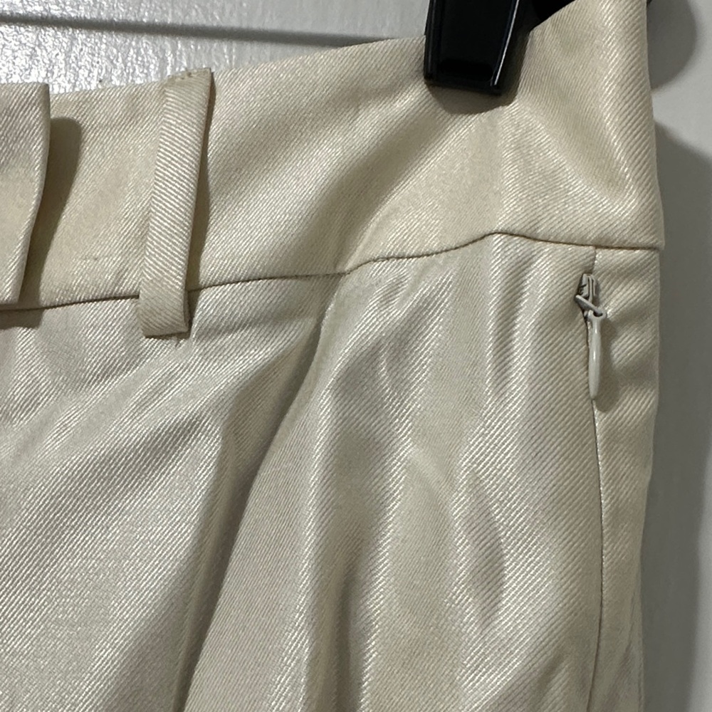 Akris Cream High-Waist Pleated Silk Pants - Picture 2 of 12